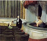 Edward Hopper Canvas Paintings - Two on the Aisle